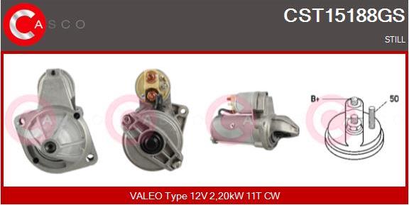 Casco CST15188GS - Starter autospares.lv