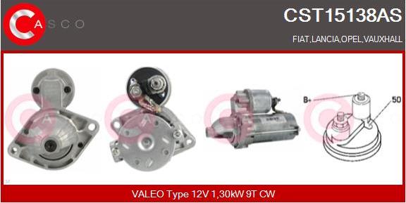 Casco CST15138AS - Starter autospares.lv