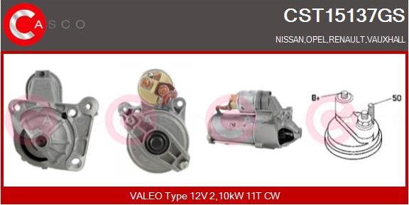 Casco CST15137GS - Starter autospares.lv