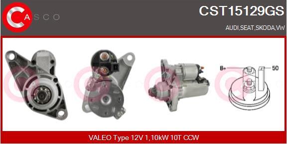 Casco CST15129GS - Starter autospares.lv