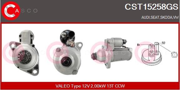 Casco CST15258GS - Starter autospares.lv