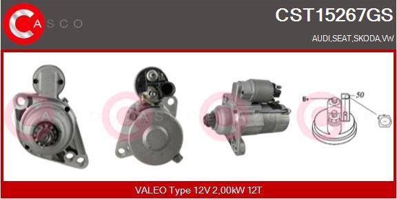 Casco CST15267GS - Starter autospares.lv