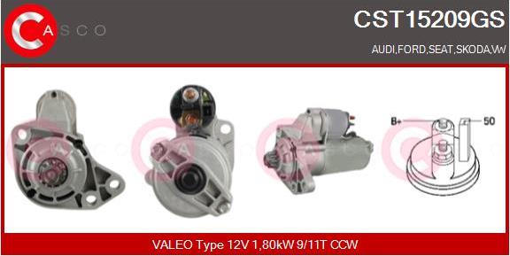 Casco CST15209GS - Starter autospares.lv