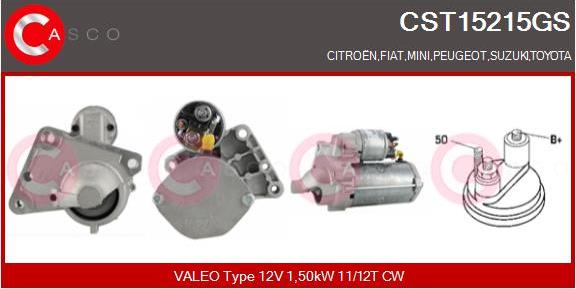 Casco CST15215GS - Starter autospares.lv