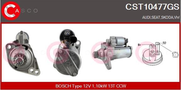 Casco CST10477GS - Starter autospares.lv