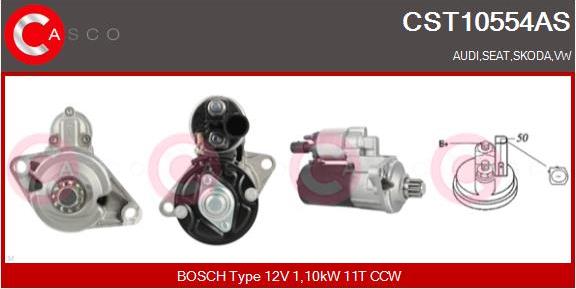 Casco CST10554AS - Starter autospares.lv