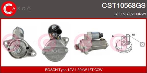Casco CST10568GS - Starter autospares.lv
