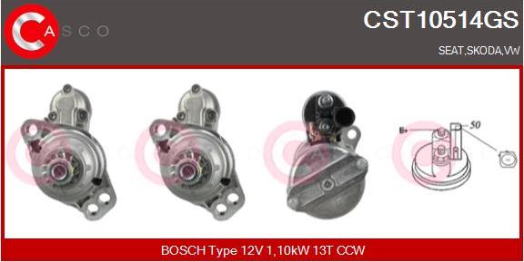 Casco CST10514GS - Starter autospares.lv