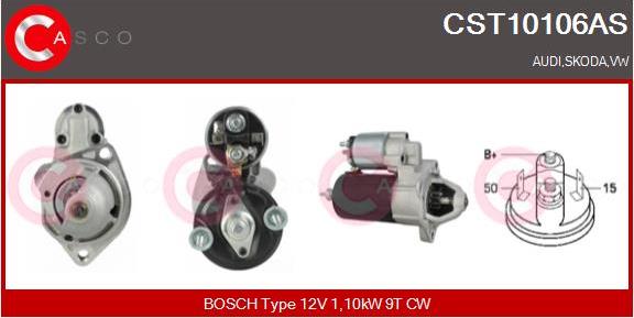 Casco CST10106AS - Starter autospares.lv