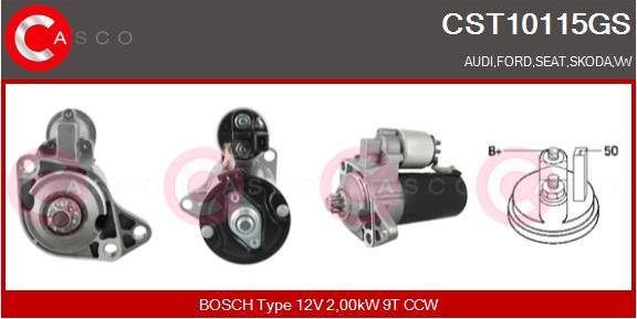 Casco CST10115GS - Starter autospares.lv