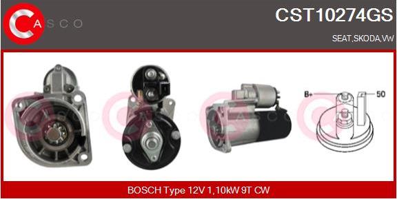 Casco CST10274GS - Starter autospares.lv