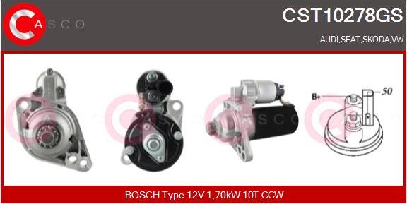 Casco CST10278GS - Starter autospares.lv