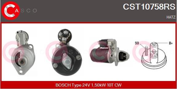Casco CST10758RS - Starter autospares.lv