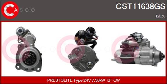 Casco CST11638GS - Starter autospares.lv