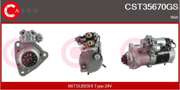 Casco CST35670GS - Starter autospares.lv