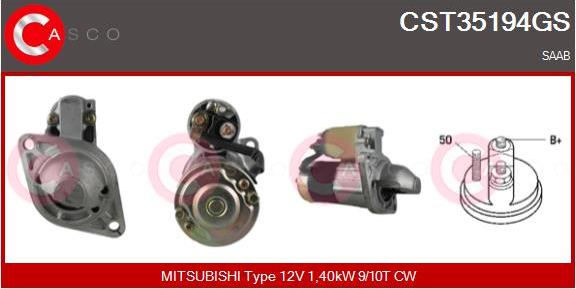 Casco CST35194GS - Starter autospares.lv