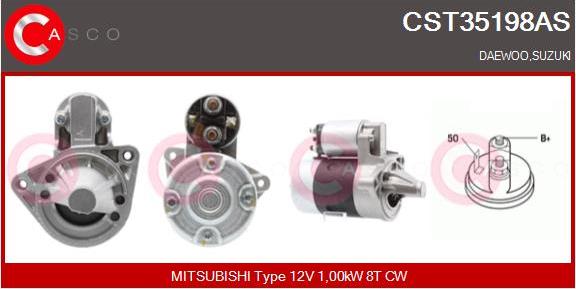 Casco CST35198AS - Starter autospares.lv