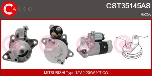 Casco CST35145AS - Starter autospares.lv