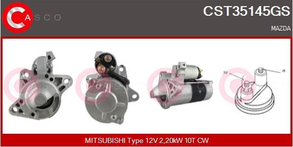 Casco CST35145GS - Starter autospares.lv