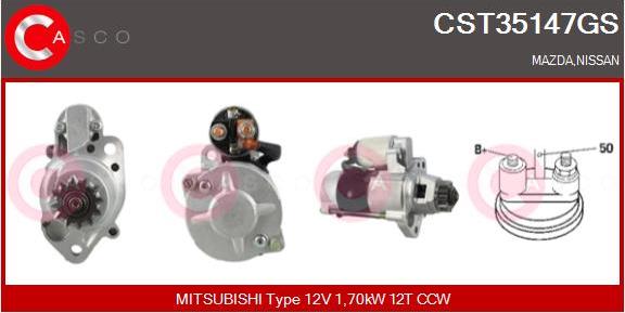 Casco CST35147GS - Starter autospares.lv