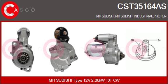 Casco CST35164AS - Starter autospares.lv