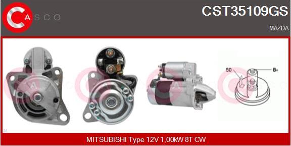 Casco CST35109GS - Starter autospares.lv