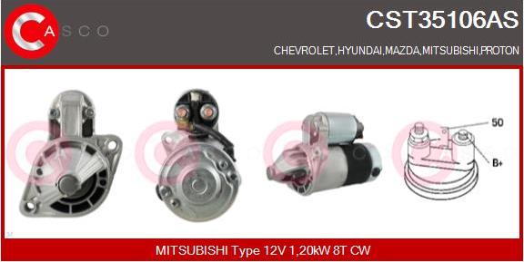 Casco CST35106AS - Starter autospares.lv