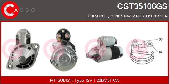 Casco CST35106GS - Starter autospares.lv