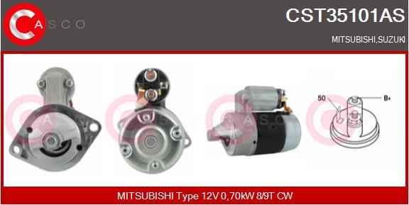 Casco CST35101AS - Starter autospares.lv