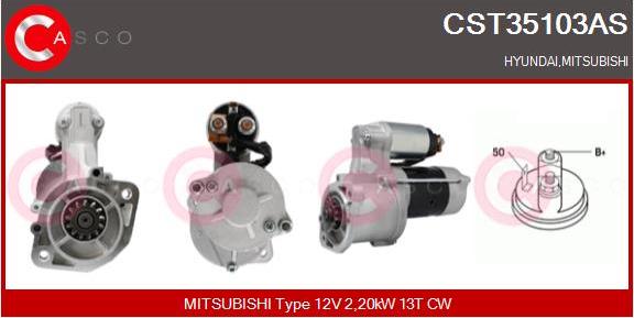 Casco CST35103AS - Starter autospares.lv