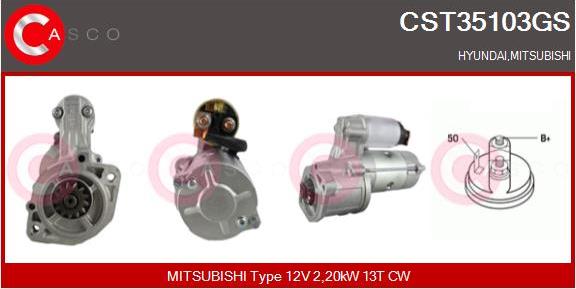 Casco CST35103GS - Starter autospares.lv