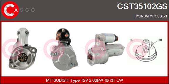 Casco CST35102GS - Starter autospares.lv