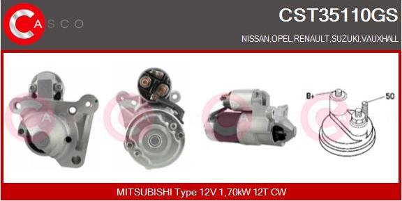 Casco CST35110GS - Starter autospares.lv