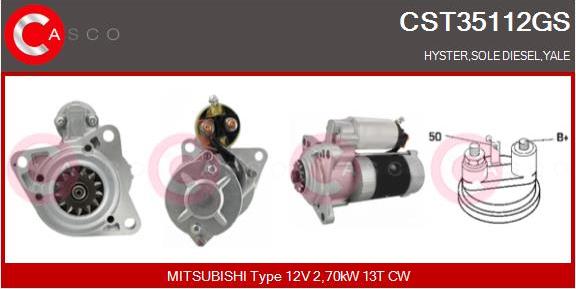 Casco CST35112GS - Starter autospares.lv