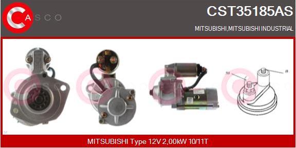 Casco CST35185AS - Starter autospares.lv