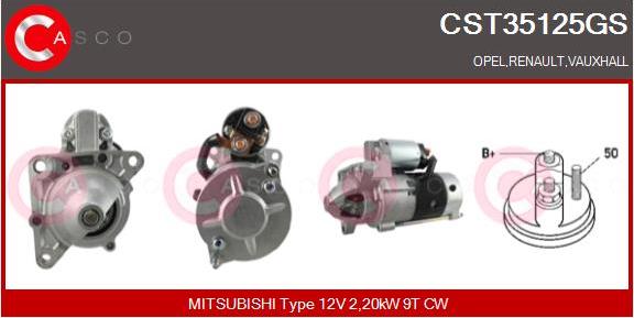 Casco CST35125GS - Starter autospares.lv