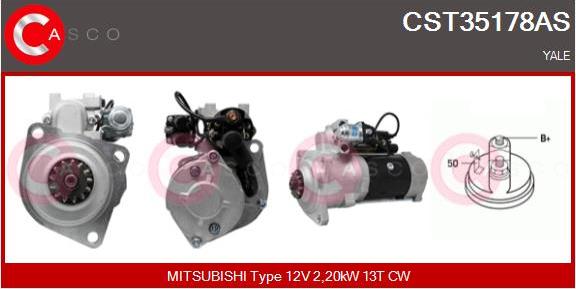 Casco CST35178AS - Starter autospares.lv