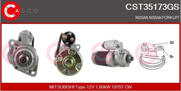 Casco CST35173GS - Starter autospares.lv