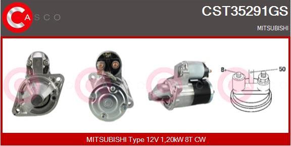 Casco CST35291GS - Starter autospares.lv