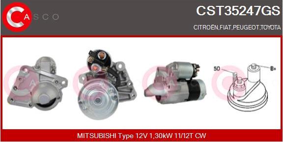 Casco CST35247GS - Starter autospares.lv