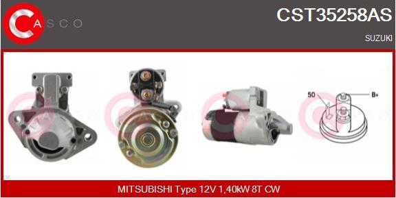 Casco CST35258AS - Starter autospares.lv