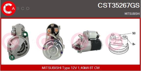 Casco CST35267GS - Starter autospares.lv