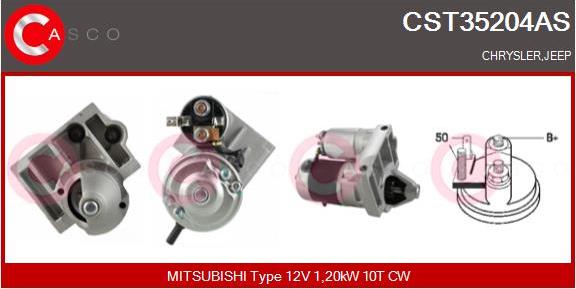 Casco CST35204AS - Starter autospares.lv