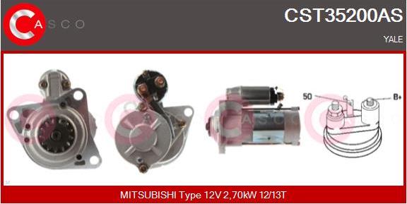 Casco CST35200AS - Starter autospares.lv