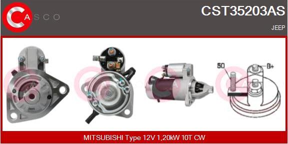 Casco CST35203AS - Starter autospares.lv