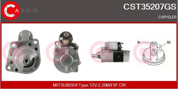 Casco CST35207GS - Starter autospares.lv