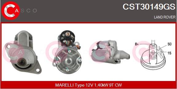 Casco CST30149GS - Starter autospares.lv