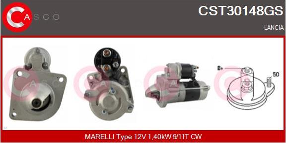 Casco CST30148GS - Starter autospares.lv