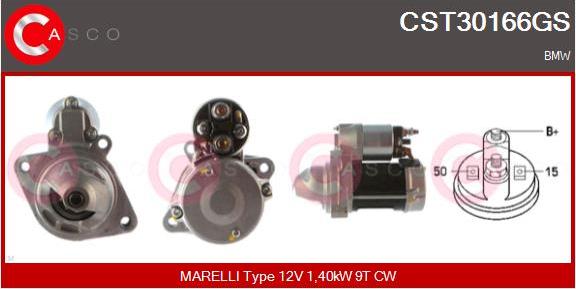 Casco CST30166GS - Starter autospares.lv