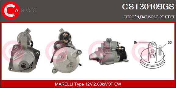 Casco CST30109GS - Starter autospares.lv